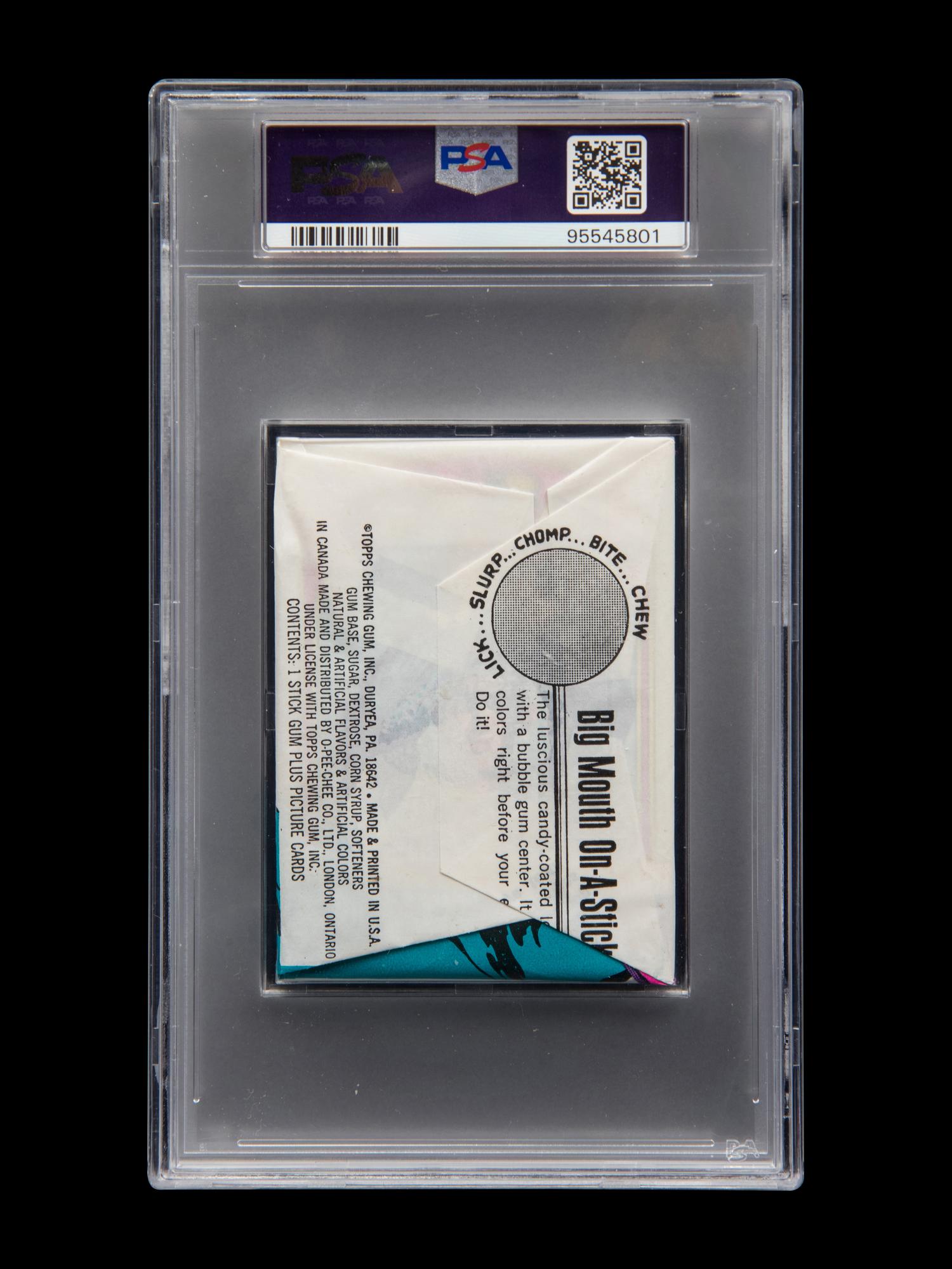A Sealed Unopened Wax Pack of 1972 Topps Baseball Cards (PSA 7 NM)