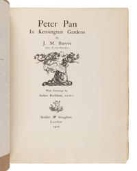 [RACKHAM, Arthur (1867-1939), illustrator]. BARRIE, James Matthew (1860-1937). Peter Pan in Kensington Gardens . London: Hodder & Stoughton, 1906.
