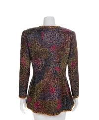 Mary McFadden Heavily Beaded Jacket, 1980-90s Size label: 6