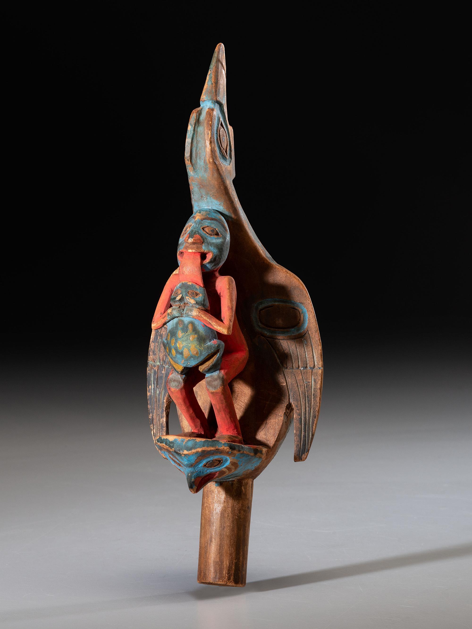 Northwest Coast Raven Rattle