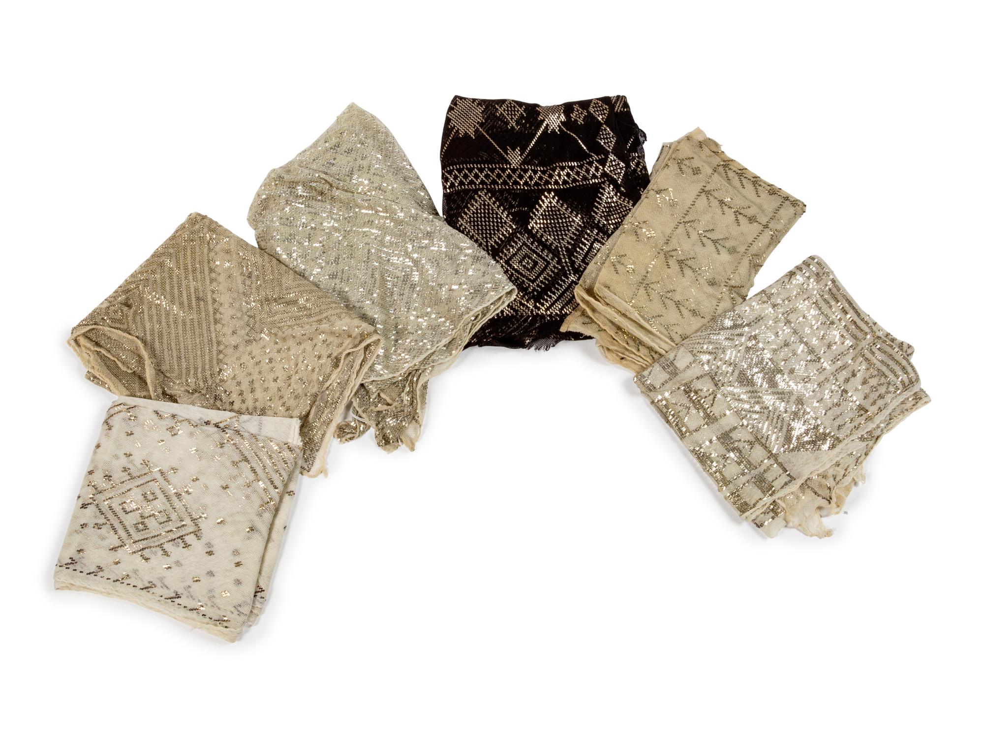 Six Egyptian Scarves