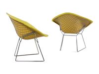 Pair of Diamond Chairs, Knoll International, USA