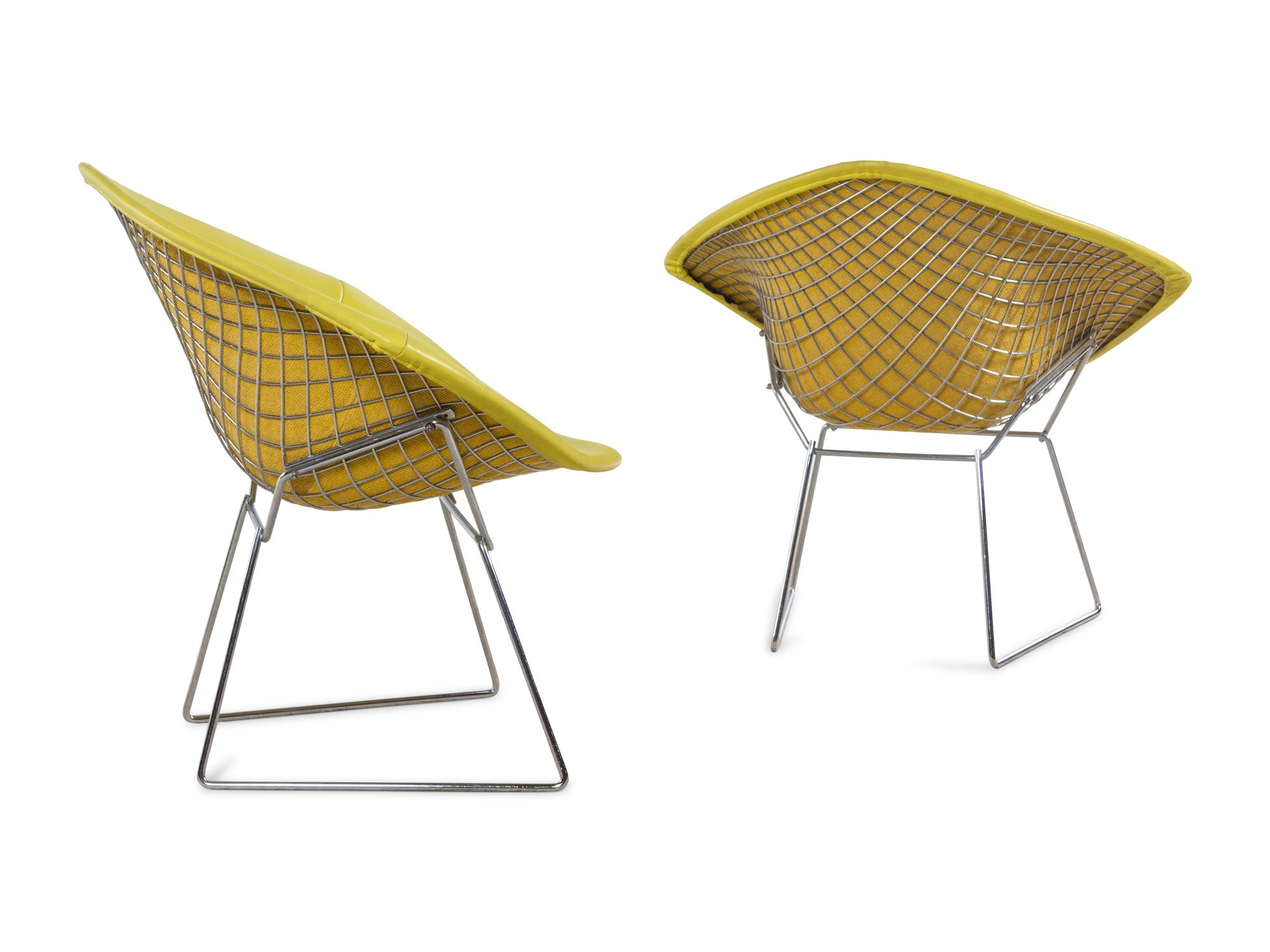 Pair of Diamond Chairs, Knoll International, USA