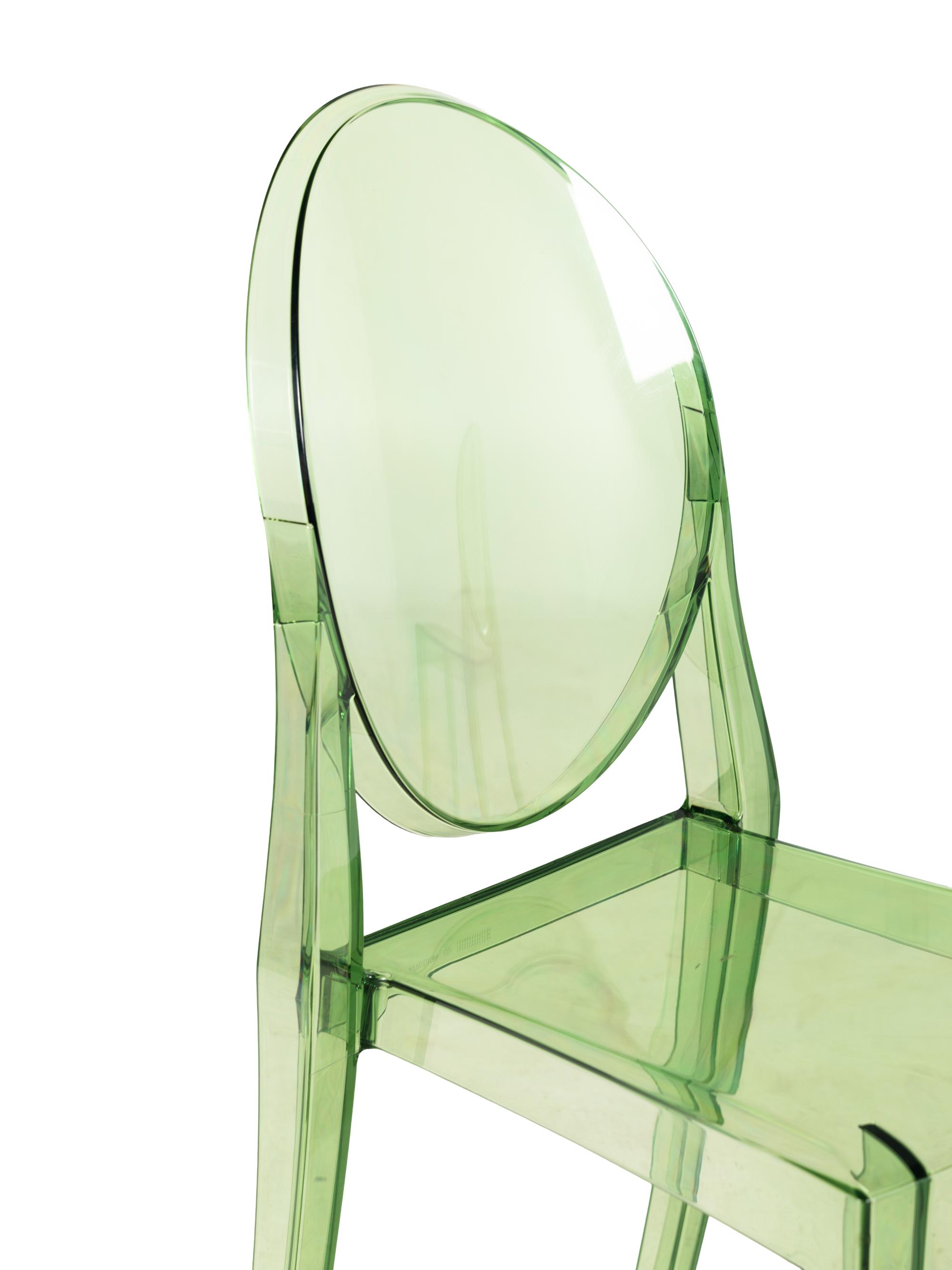 Set of Six Victoria Ghost Side Chairs Kartell, Italy