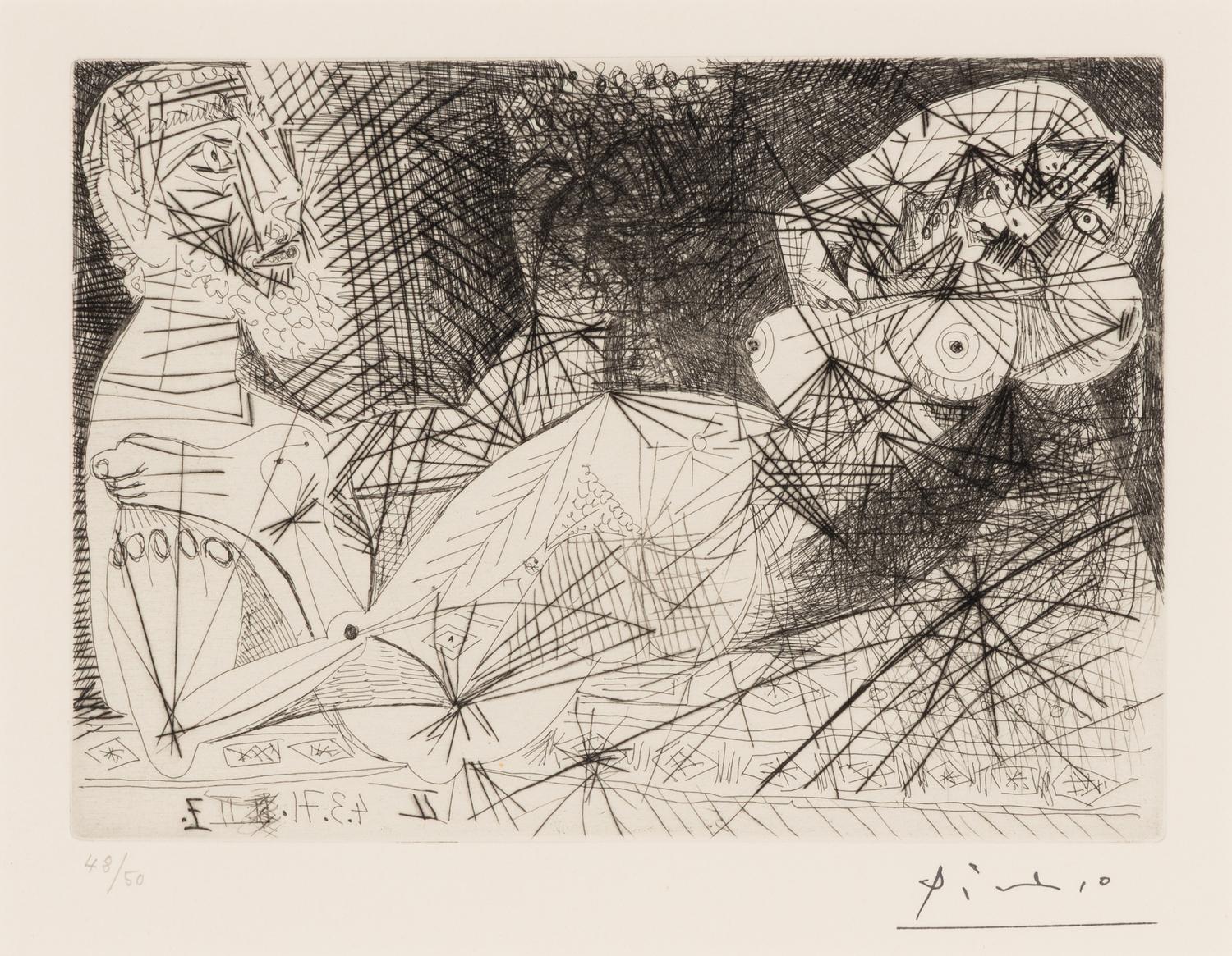 Pablo Picasso (Spanish, 1881–1973) — Scène de ménage (from 156 Series ), 1971