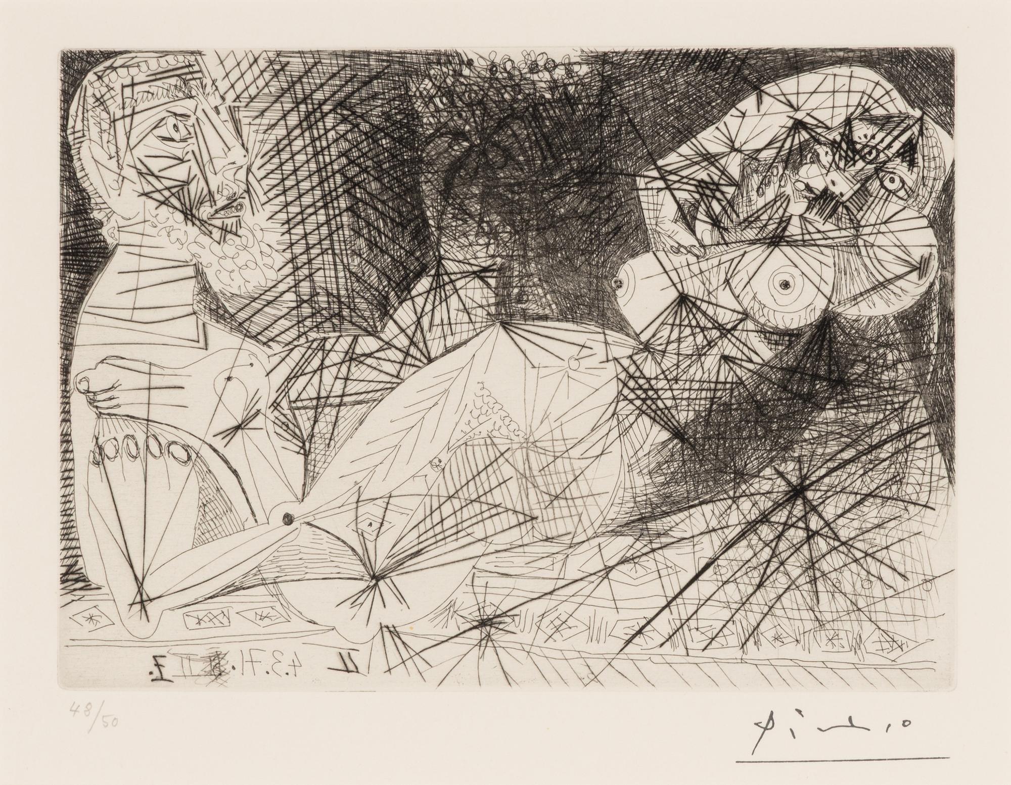 Pablo Picasso (Spanish, 1881–1973) — Scène de ménage (from 156 Series ), 1971
