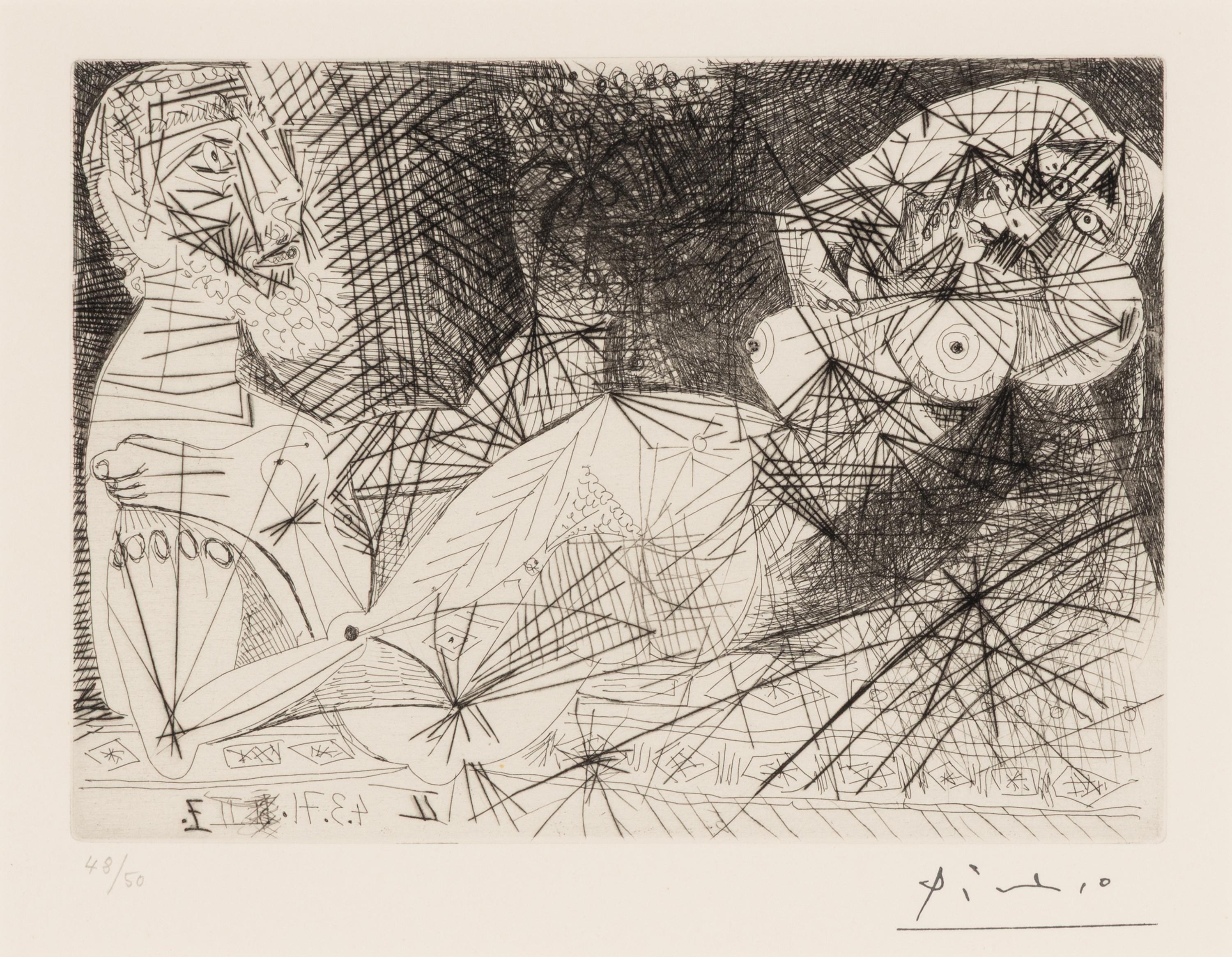 Pablo Picasso (Spanish, 1881–1973) — Scène de ménage (from 156 Series ), 1971