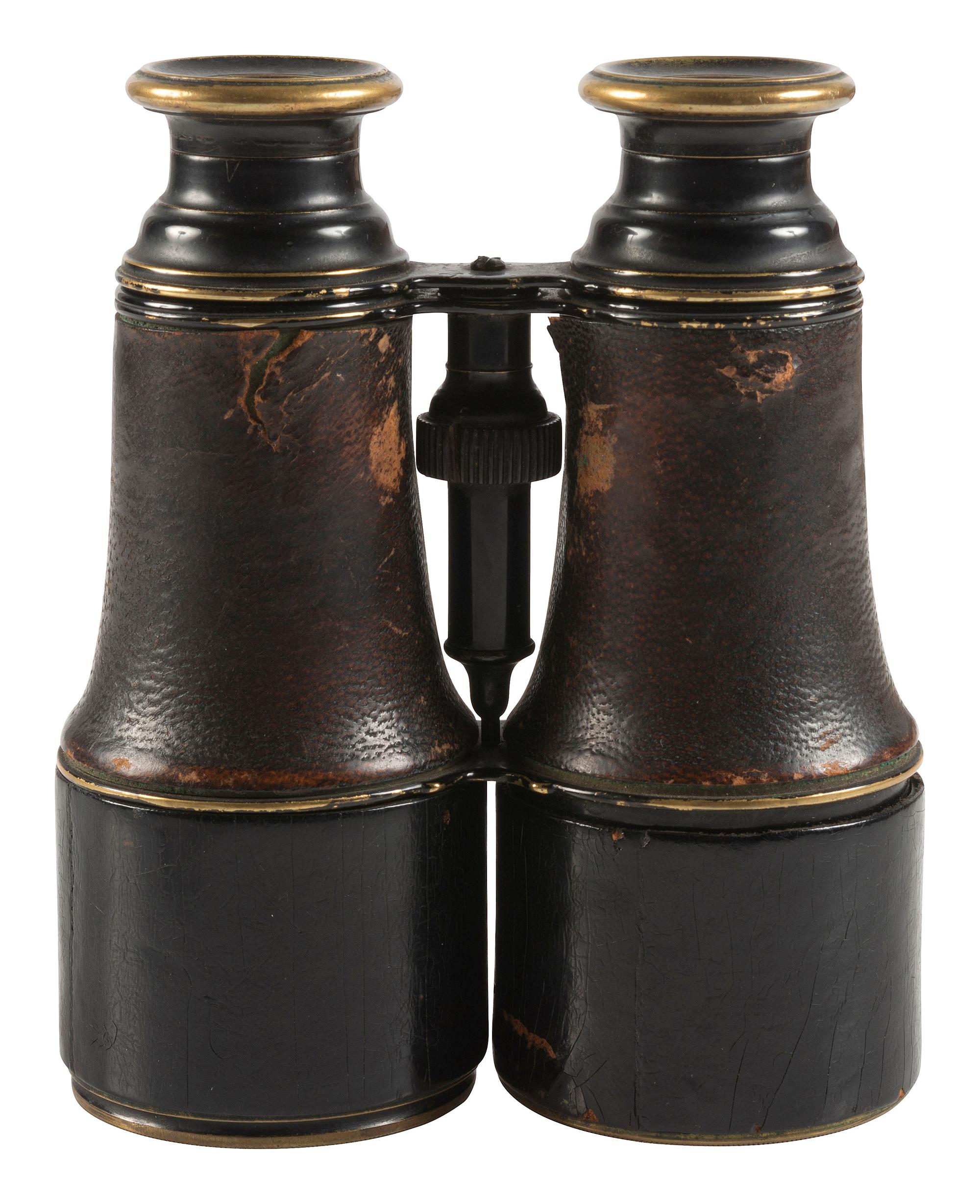 [CIVIL WAR]. Field glasses identified to Jacob H. Markel, Co. I, 50th New York Engineers.