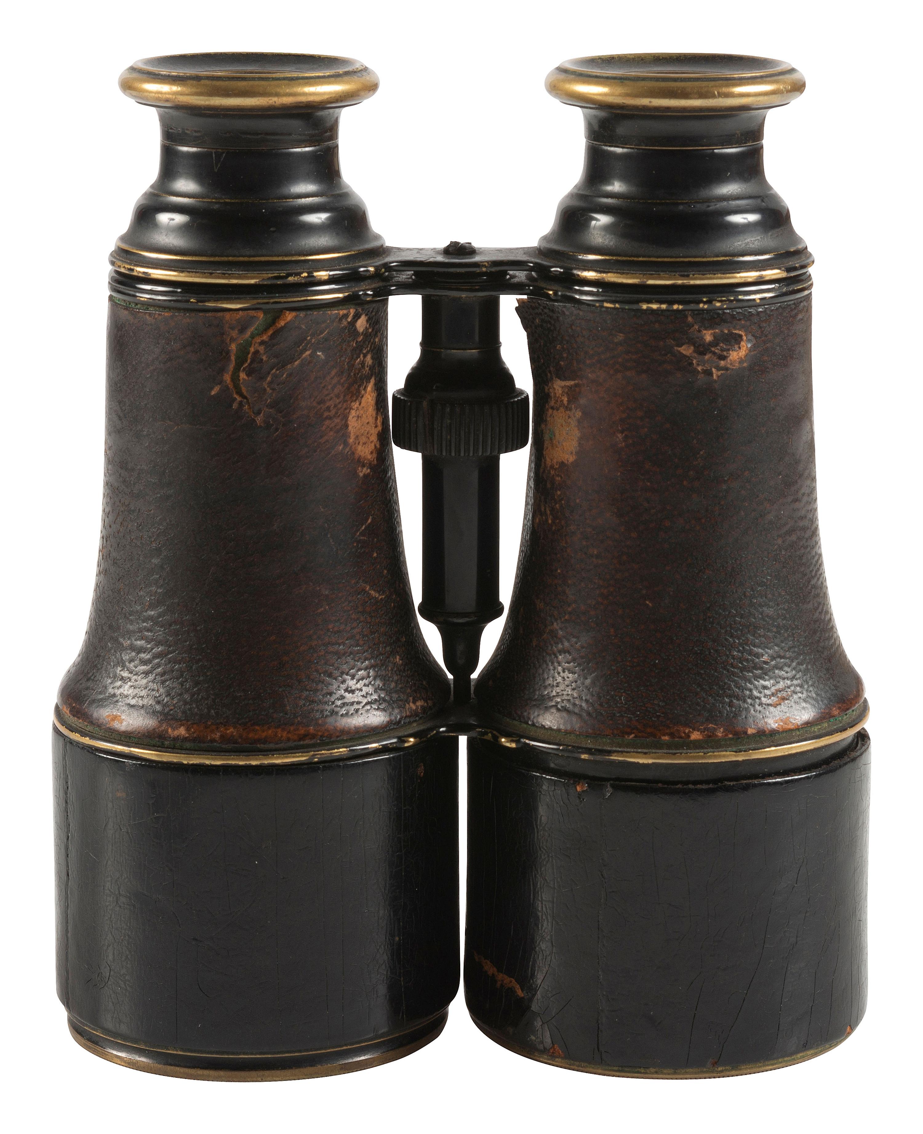 [CIVIL WAR]. Field glasses identified to Jacob H. Markel, Co. I, 50th New York Engineers.