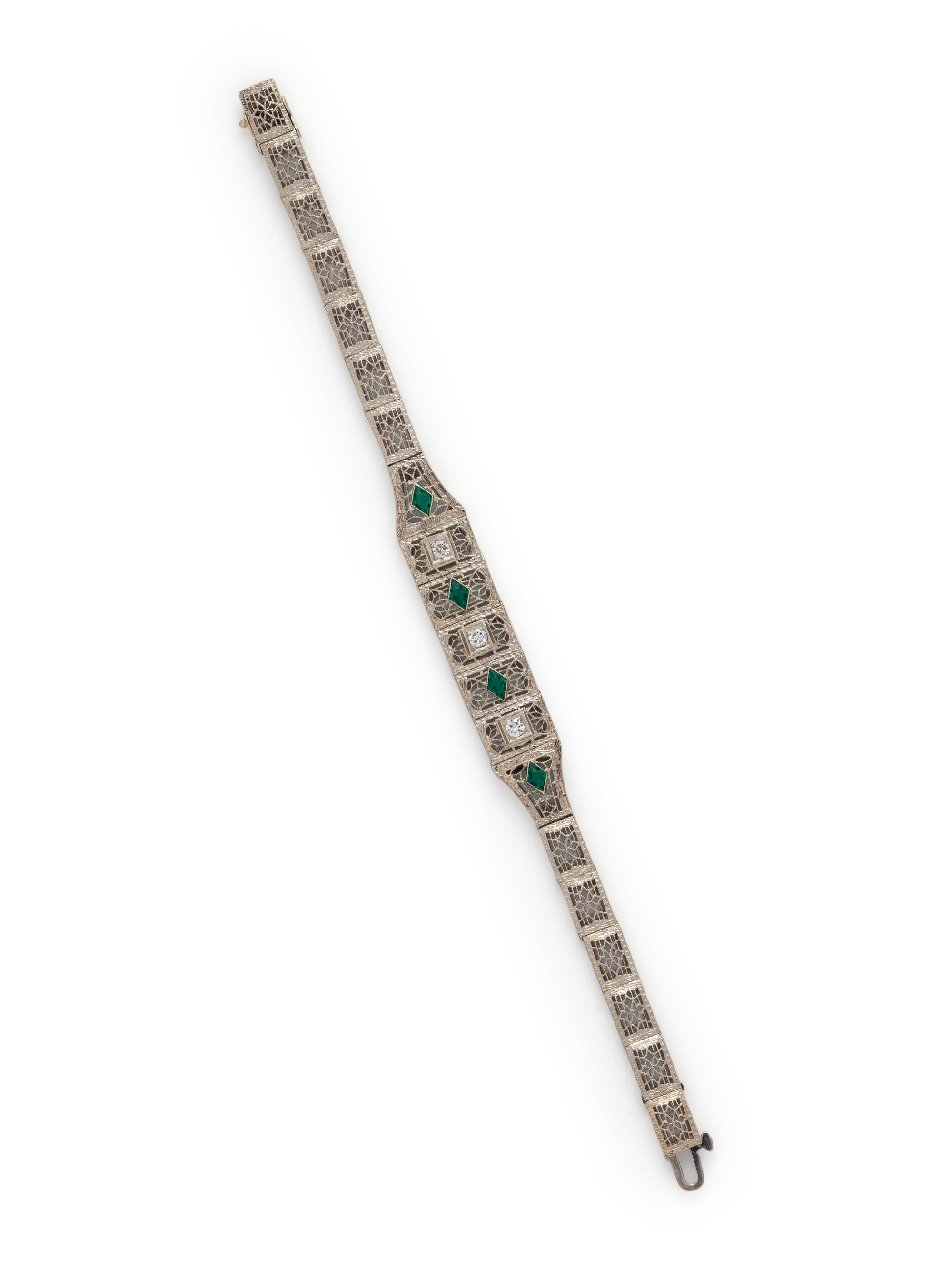 WHITE GOLD AND DIAMOND BRACELET