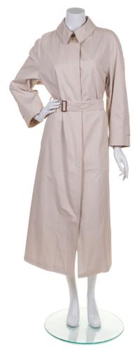 An Hermes Tan Cotton Trench Coat,
