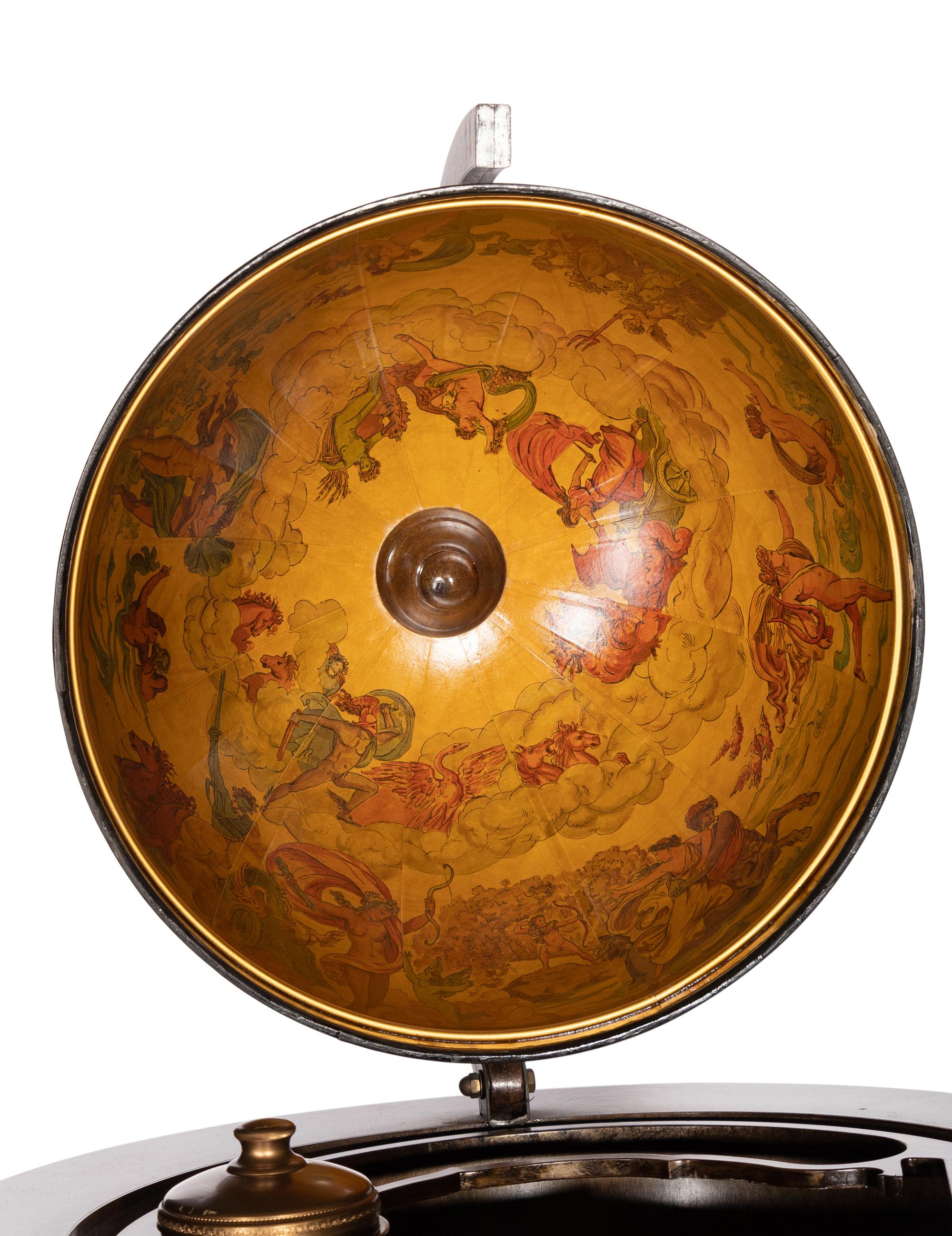 A Continental Terrestrial Globe Bar Cart