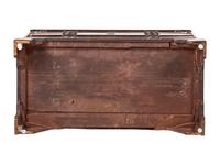 A George III Style Mahogany Urn Inlaid Slant Front Desk