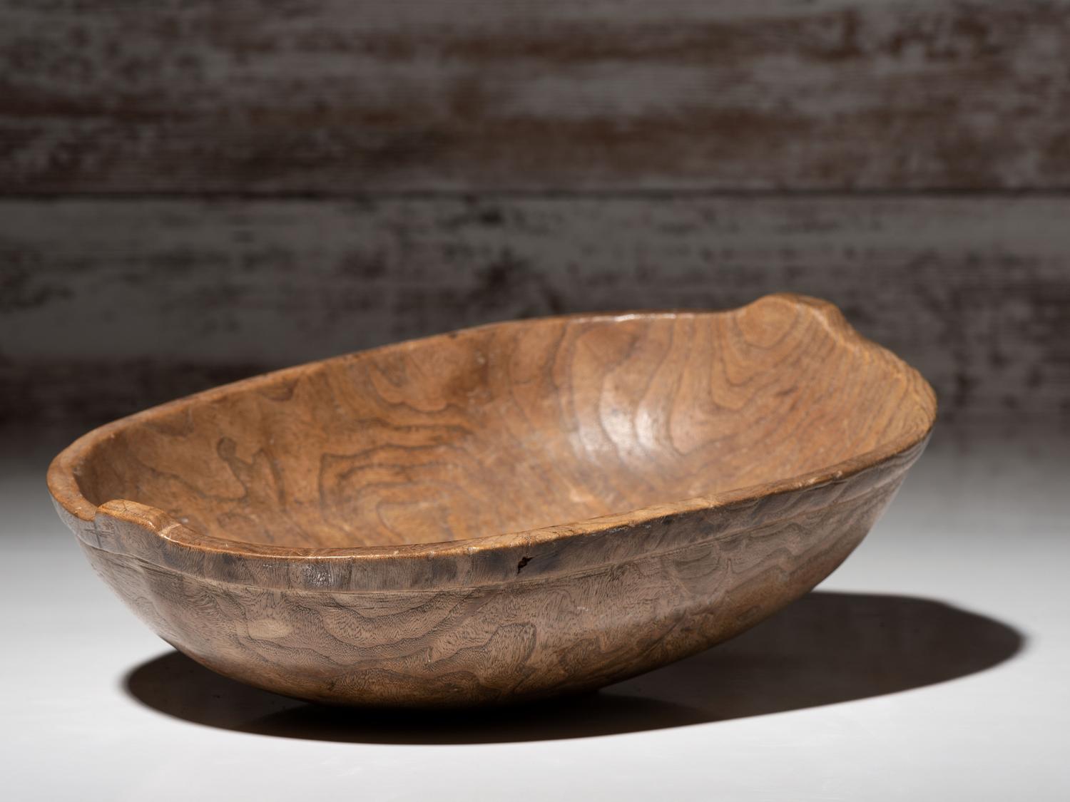 Northeastern Woodlands Crested Burl Bowl