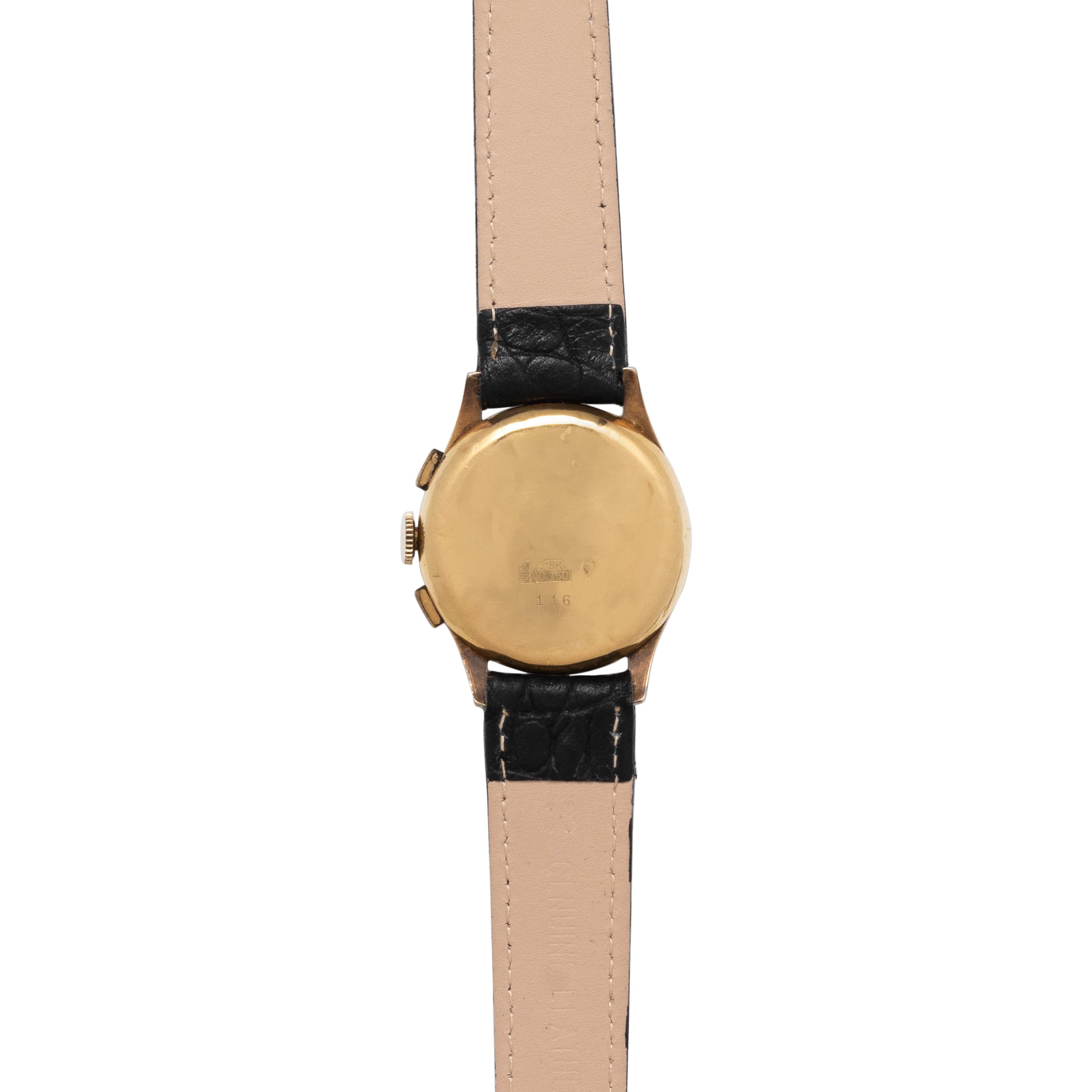 TEMPORIS, VINTAGE, 18K YELLOW GOLD CHRONOGRAPH WRISTWATCH