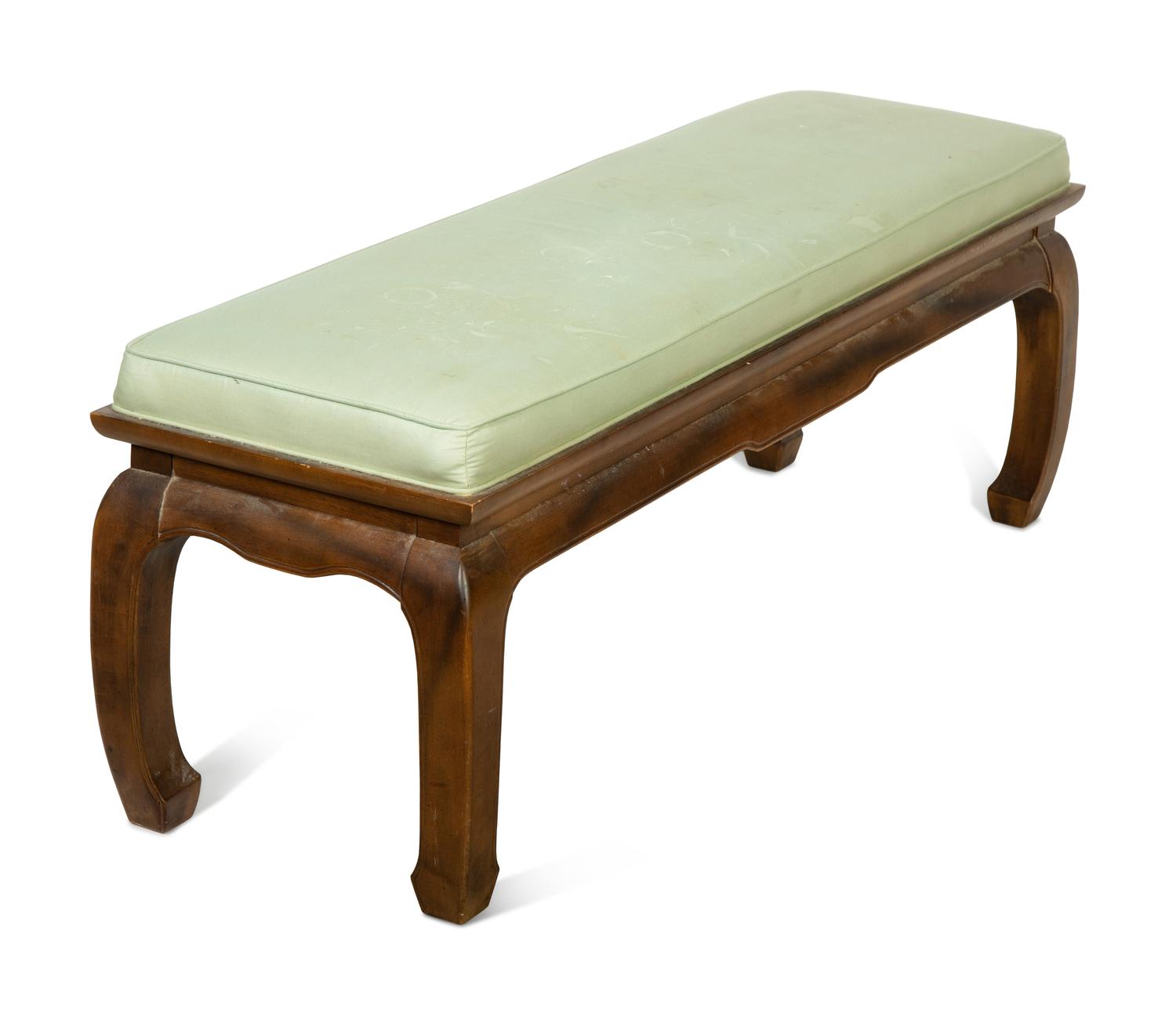 A Chinese Style Upholstered Bench