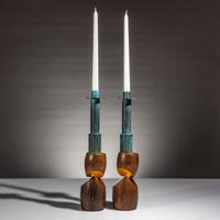 Wendell Castle (American, 1932–2018) — Pair of Candlesticks, 1990