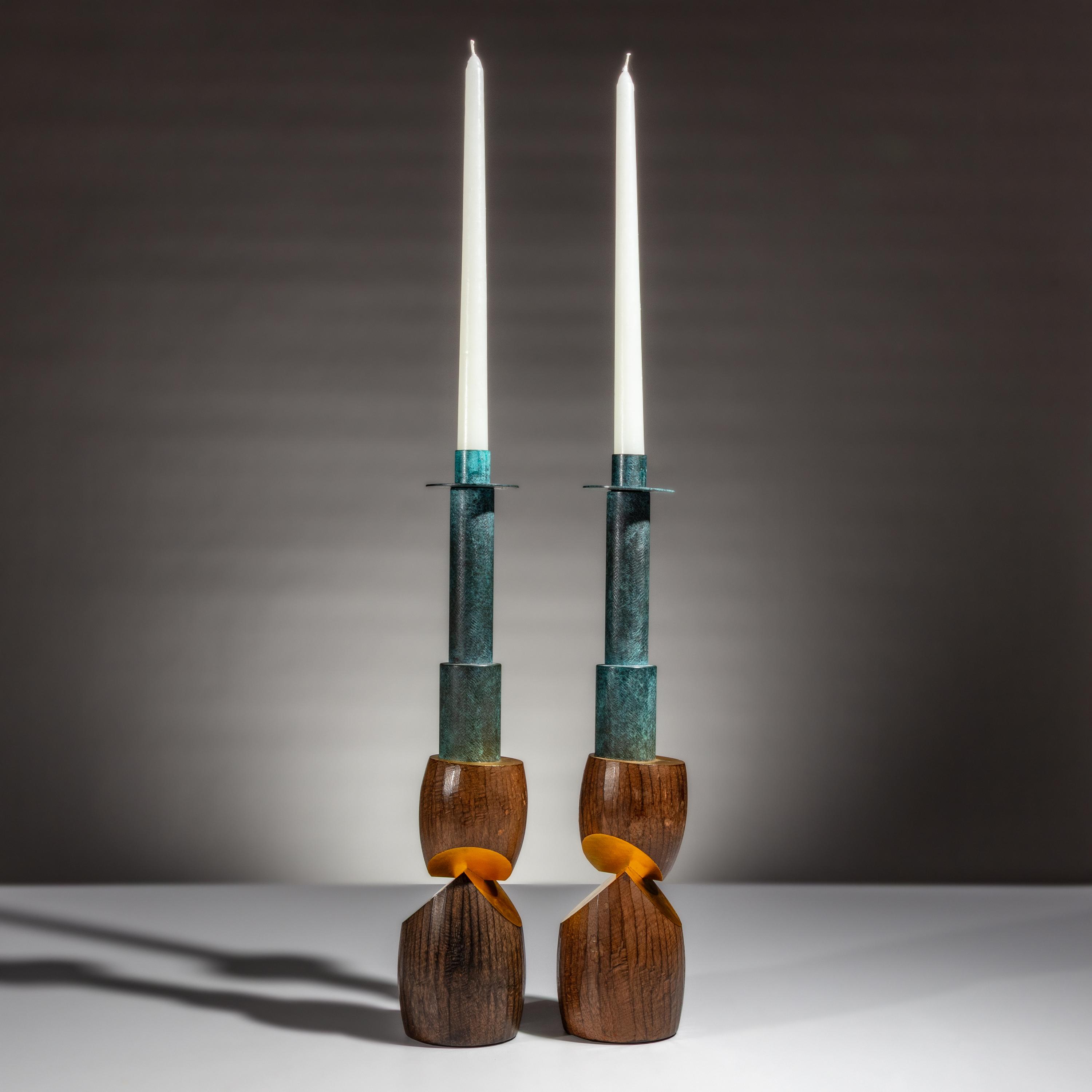 Wendell Castle (American, 1932–2018) — Pair of Candlesticks, 1990