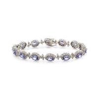 TANZANITE AND DIAMOND BRACELET