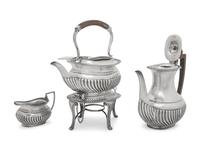 An English Silver Tea and Coffee Service