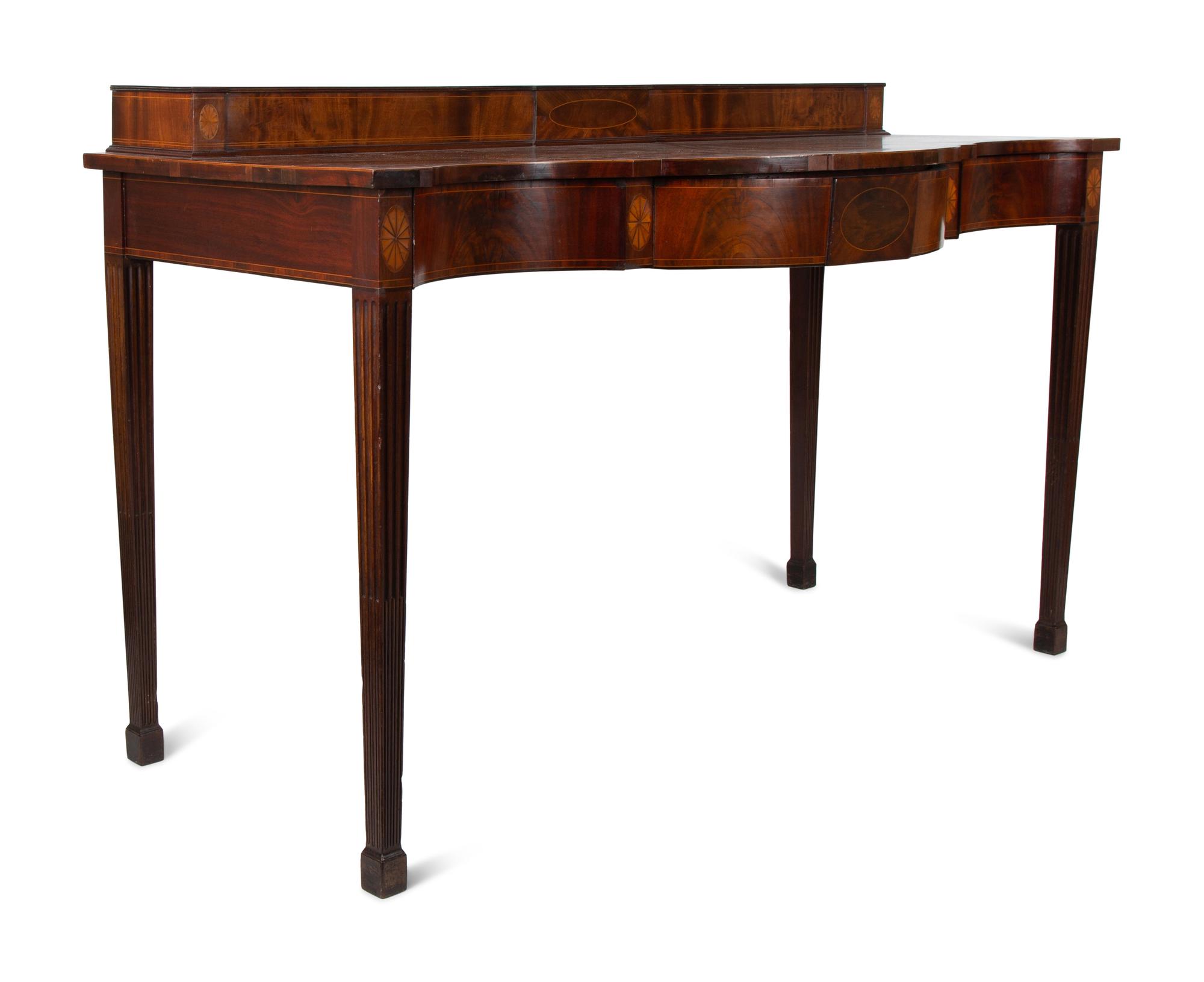 A George III Mahogany Step-Back Serving Table — CIRCA 1790