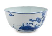 A Chinese Blue and White Porcelain Bowl Diameter 6 5/8 inches. — 19TH CENTURY