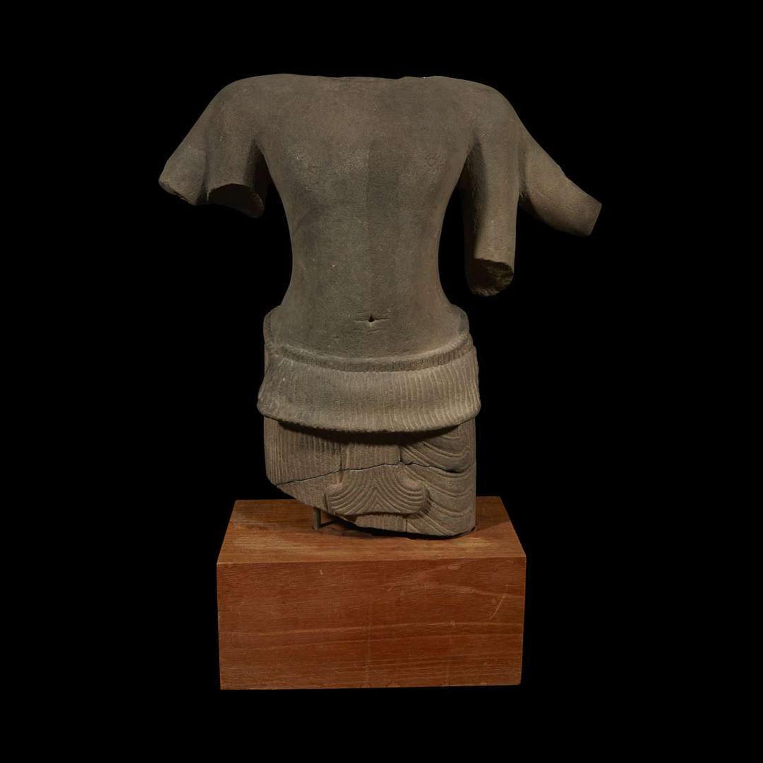 KHMER TORSO OF LOKESVARA 10th Century AD