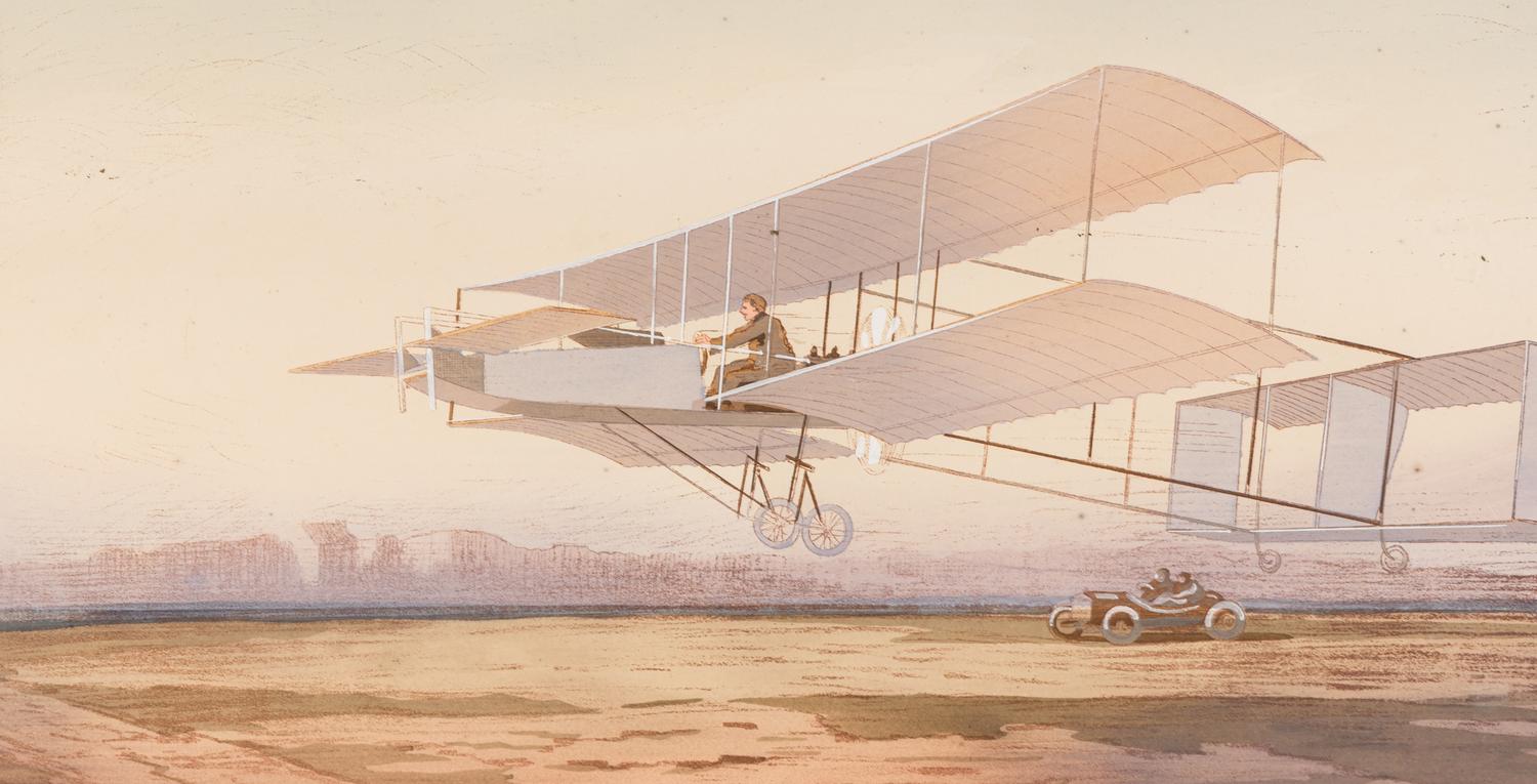 A Pair of Prints ( Un Match Moderne and Grand Prix De L'Aviation )