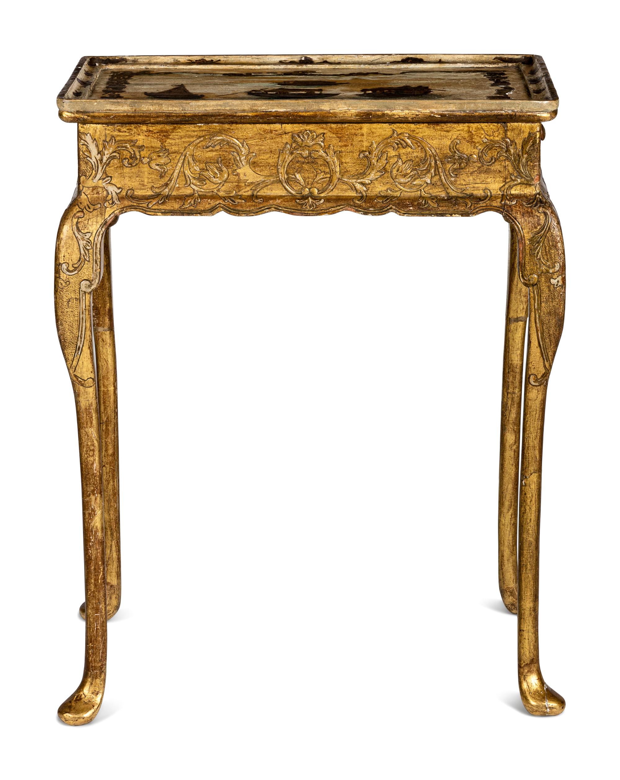A Continental Giltwood Side Table
