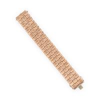 Rose Gold Basket Weave Bracelet