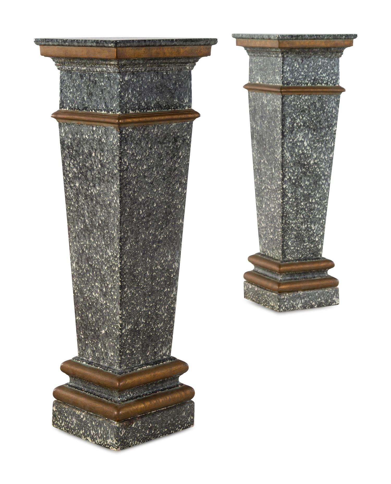 A Pair of Ceramic Pedestals
