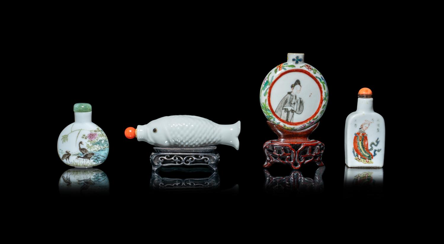 Four Chinese Snuff Bottles