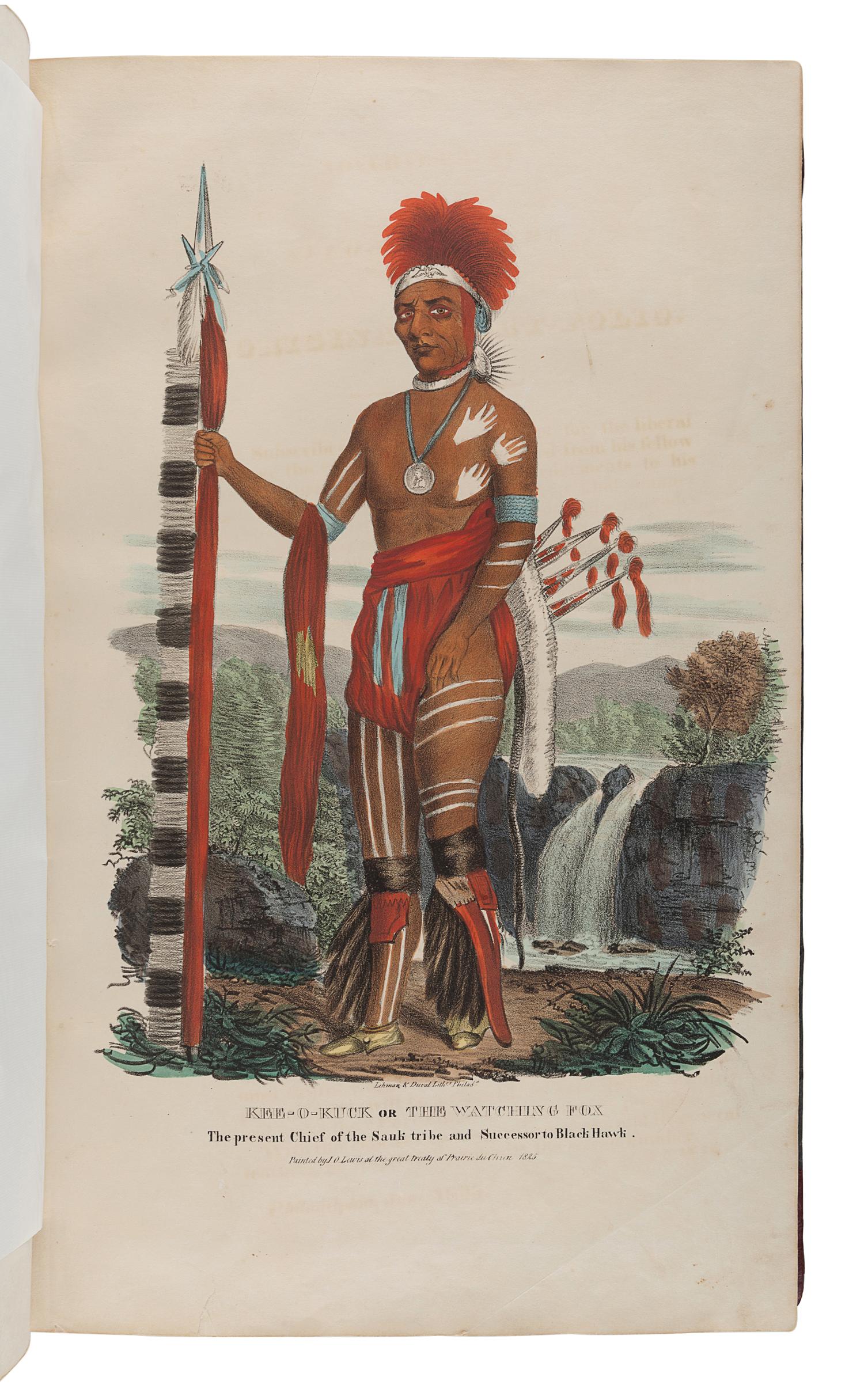 LEWIS, James Otto (1799-1858). [ Aboriginal Port Folio . Philadelphia: Published by the Author, 1835-1836].