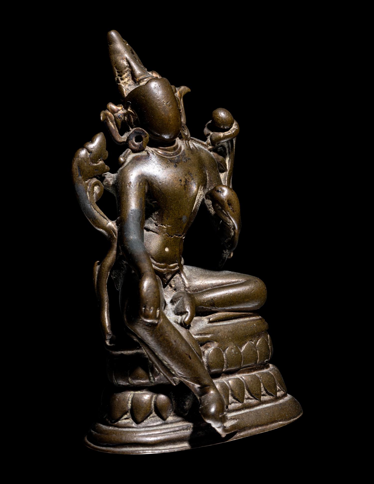 A Indian Bronze Figure of Padmapani