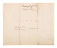 [REVOLUTIONARY WAR]. READ, James (1718-1793). Letter signed ("James Read"), regarding the exchange of British Officer Captain Antoine Juchereau Duchesnay. Reading, Pennsylvania. 26 February 1777.