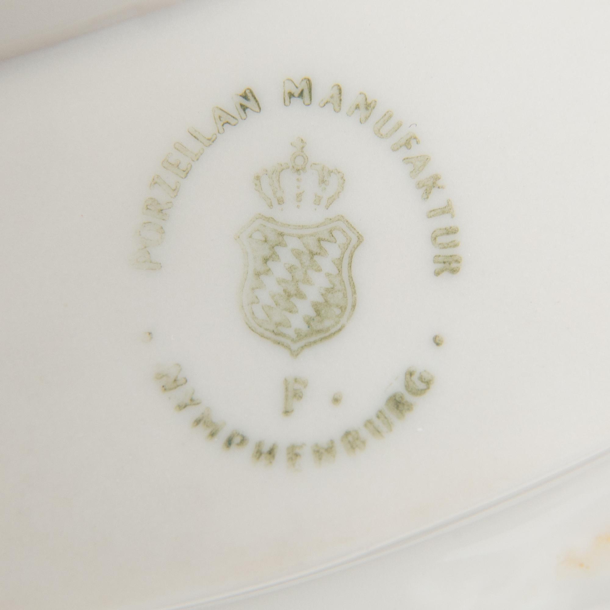 A Pair of Nymphenburg Blanc-de-Chine Porcelain Baskets