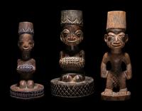 Three Yoruba Wood Figures