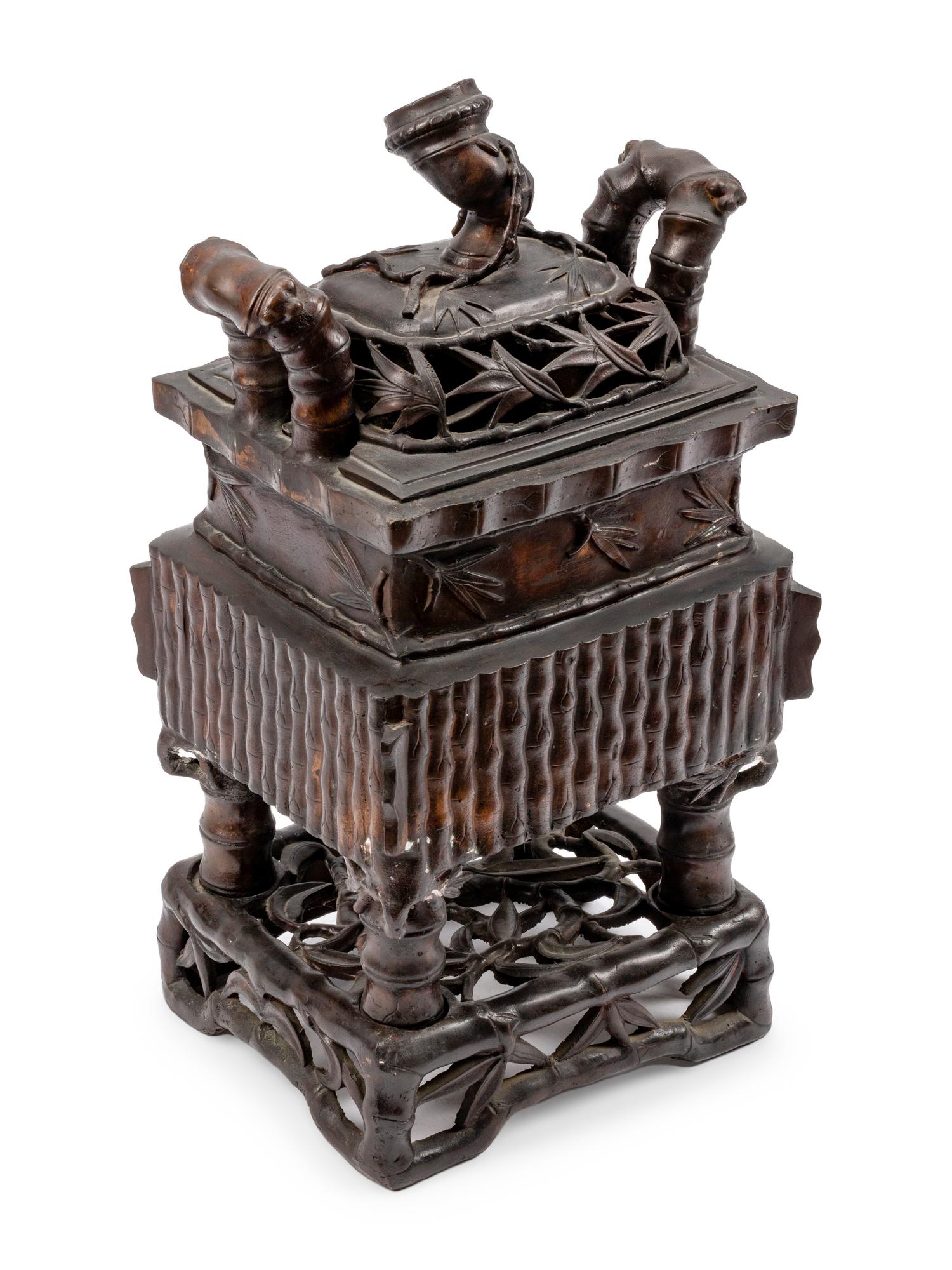 A Chinese Export Bronze Censer