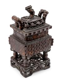 A Chinese Export Bronze Censer