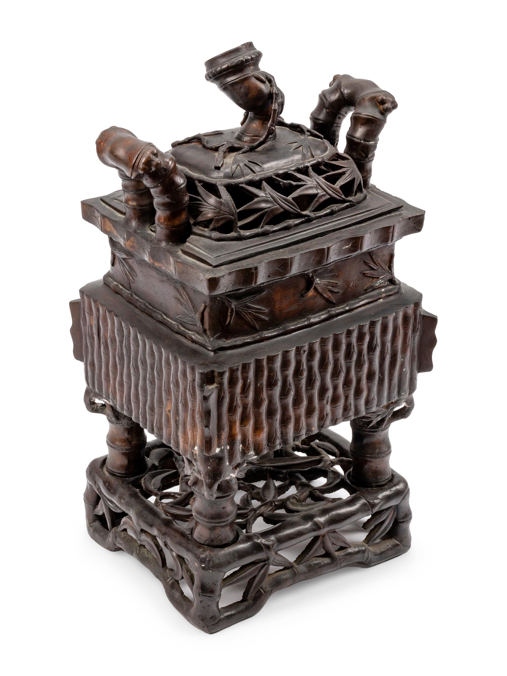A Chinese Export Bronze Censer