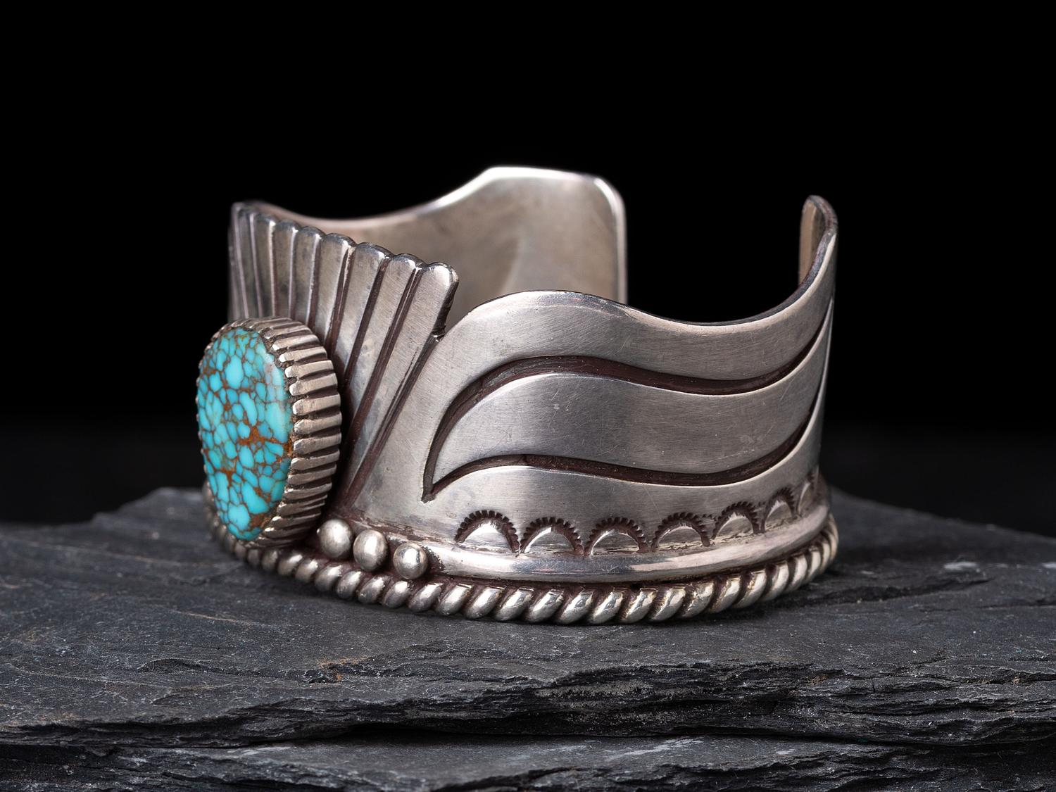 Silver and Turquoise Cuff Bracelet