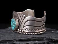 Silver and Turquoise Cuff Bracelet