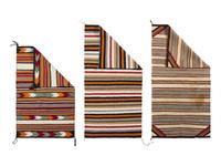 Navajo Banded Double Saddle Blankets
