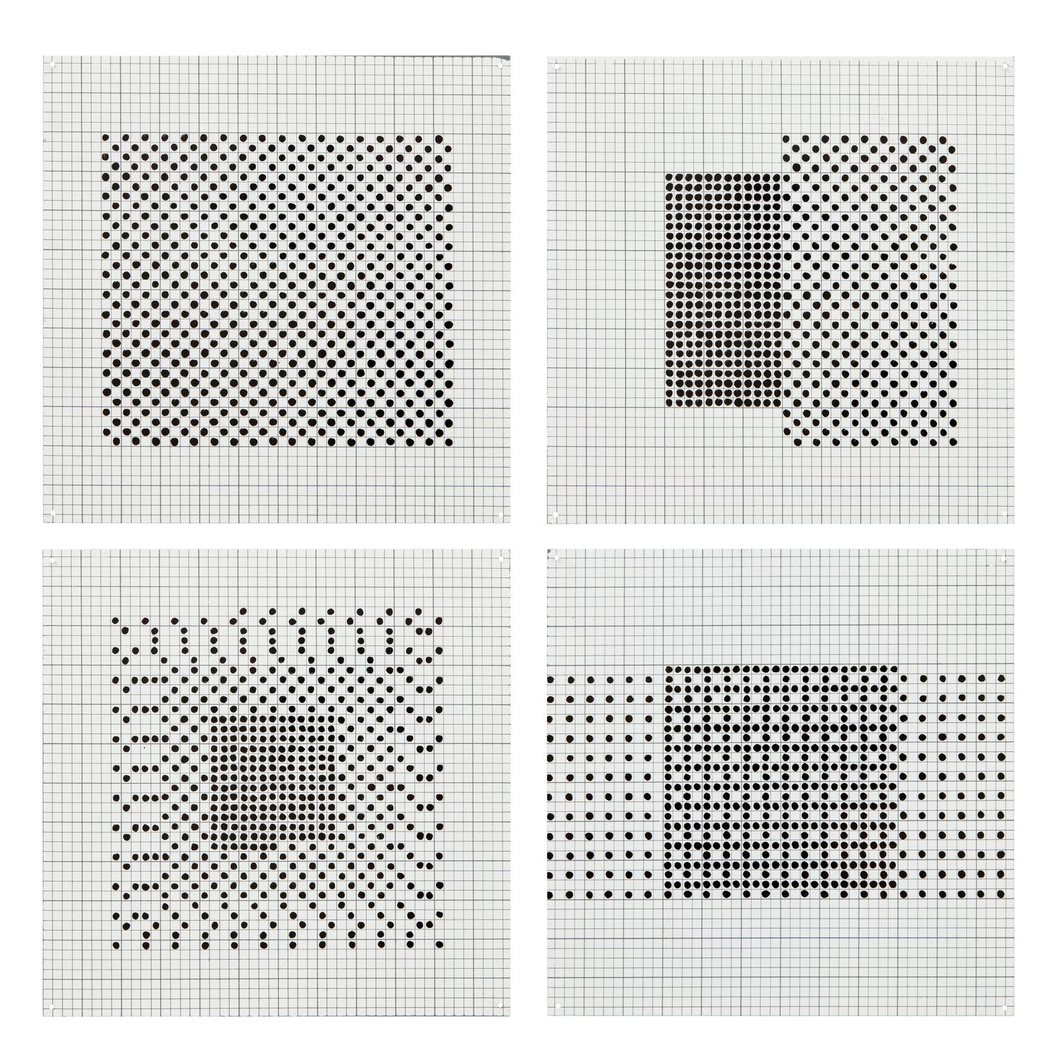 Black 6'' Squares Series #7, 1972