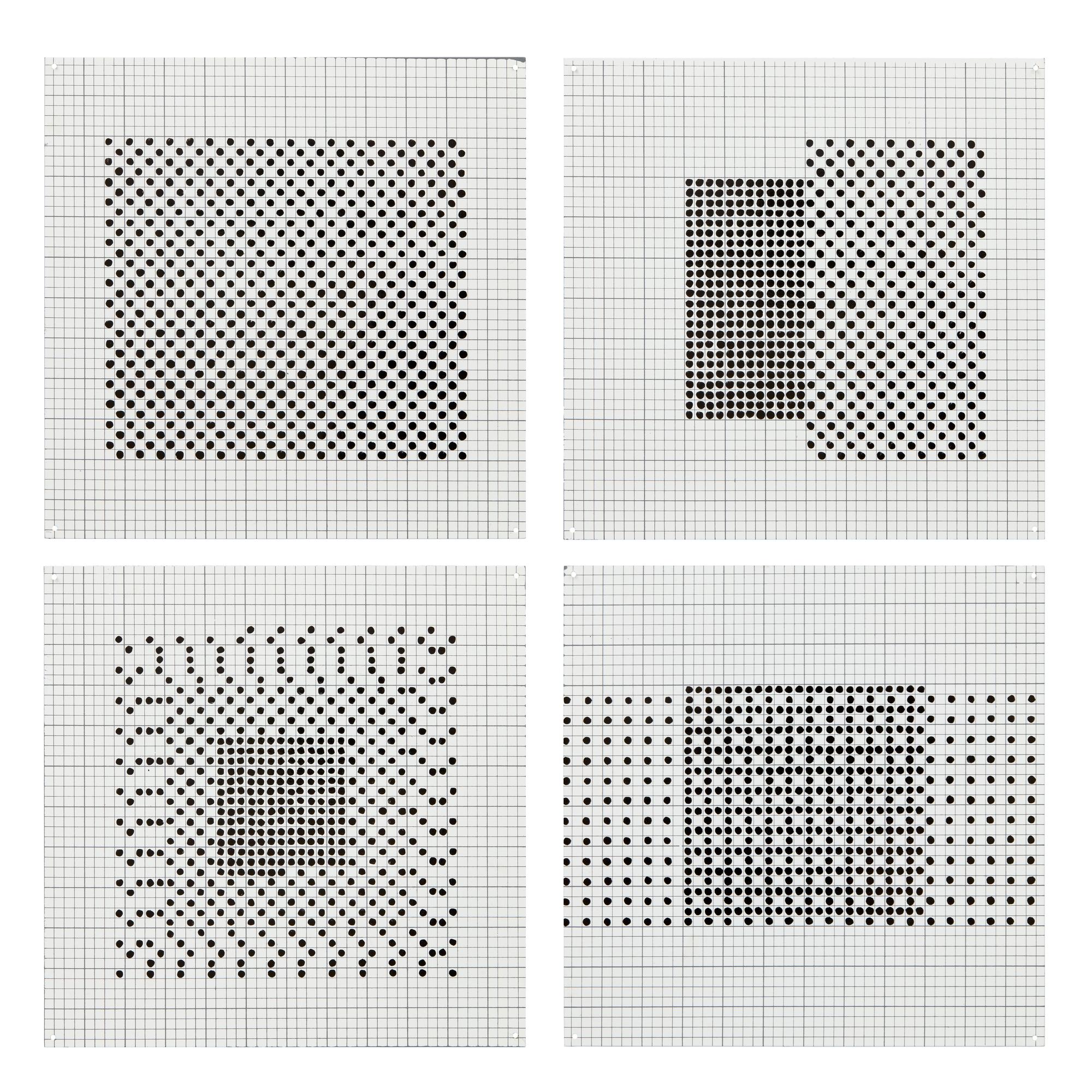 Black 6'' Squares Series #7, 1972