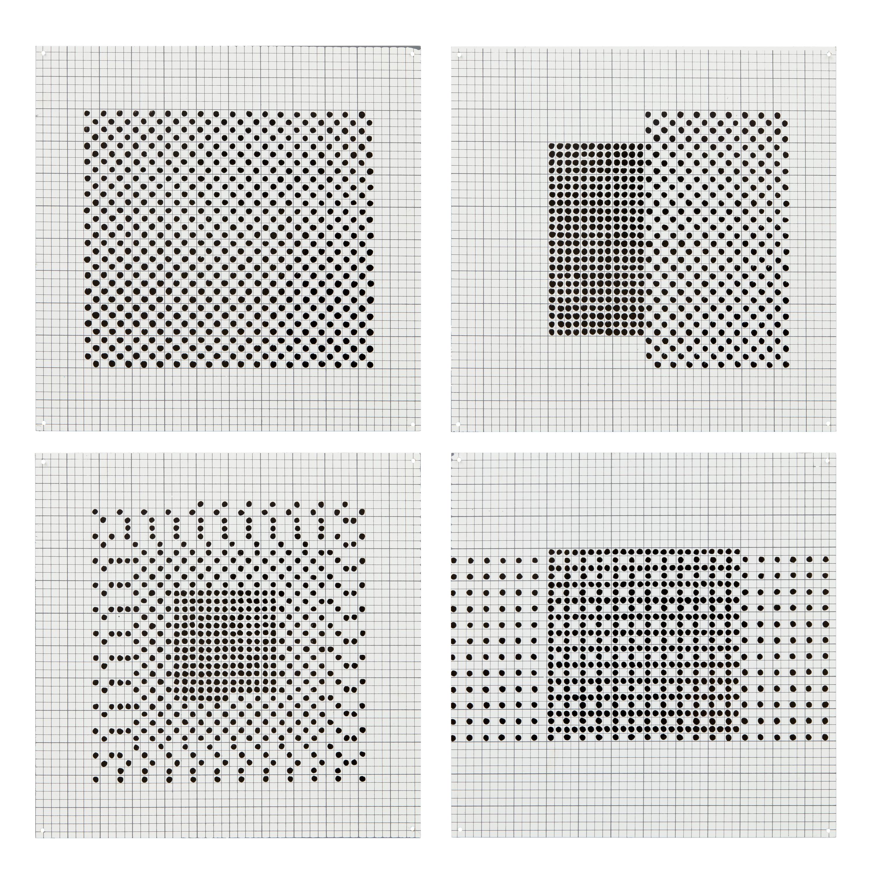 Black 6'' Squares Series #7, 1972