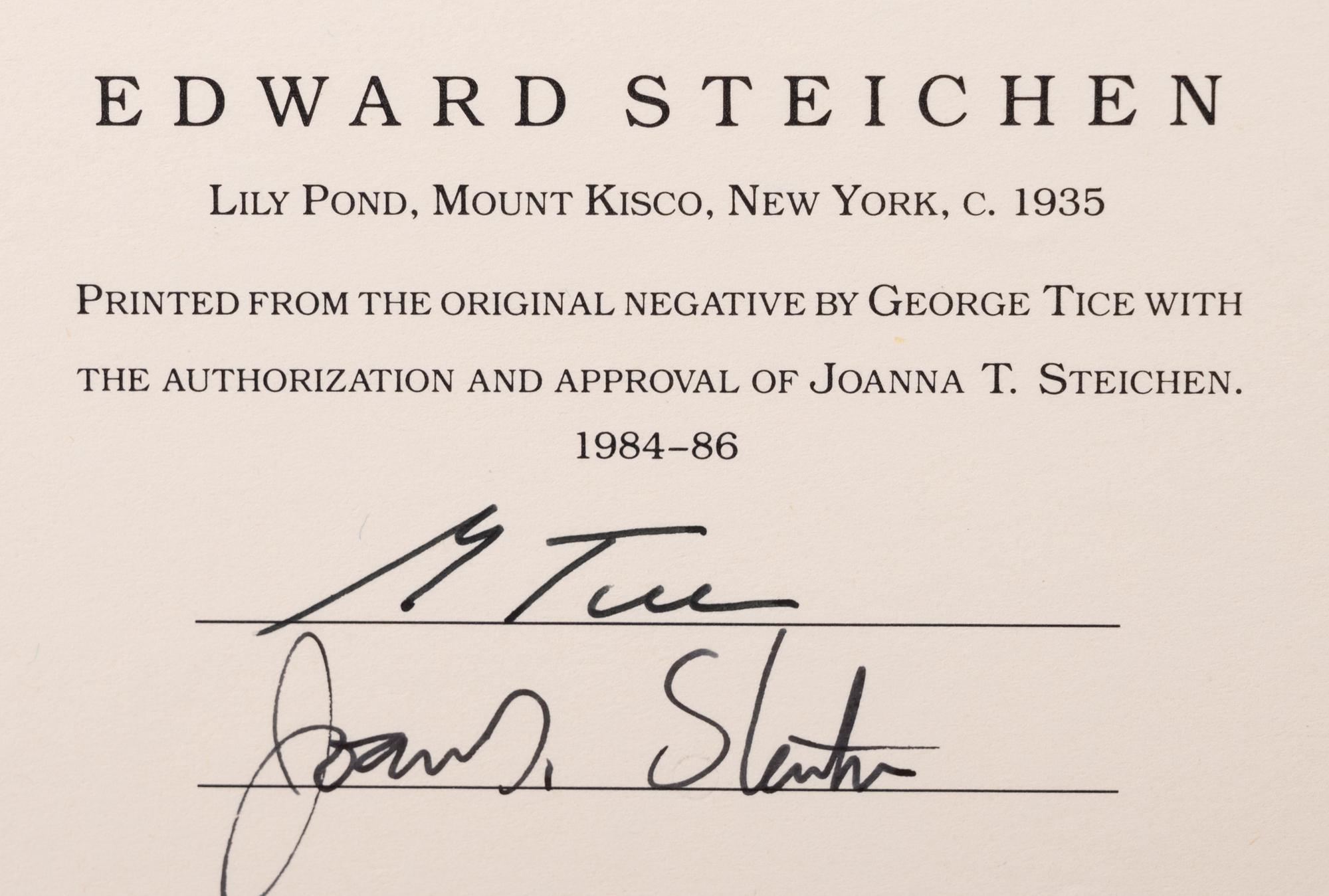 A group of six photographs (from Juxtapositions printed by George Tice with labels signed by George Tice and Joanna Steichen)