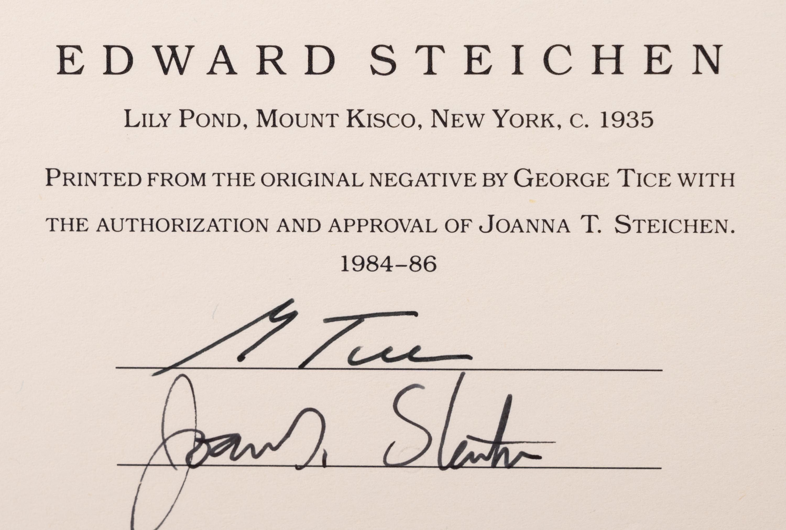A group of six photographs (from Juxtapositions printed by George Tice with labels signed by George Tice and Joanna Steichen)
