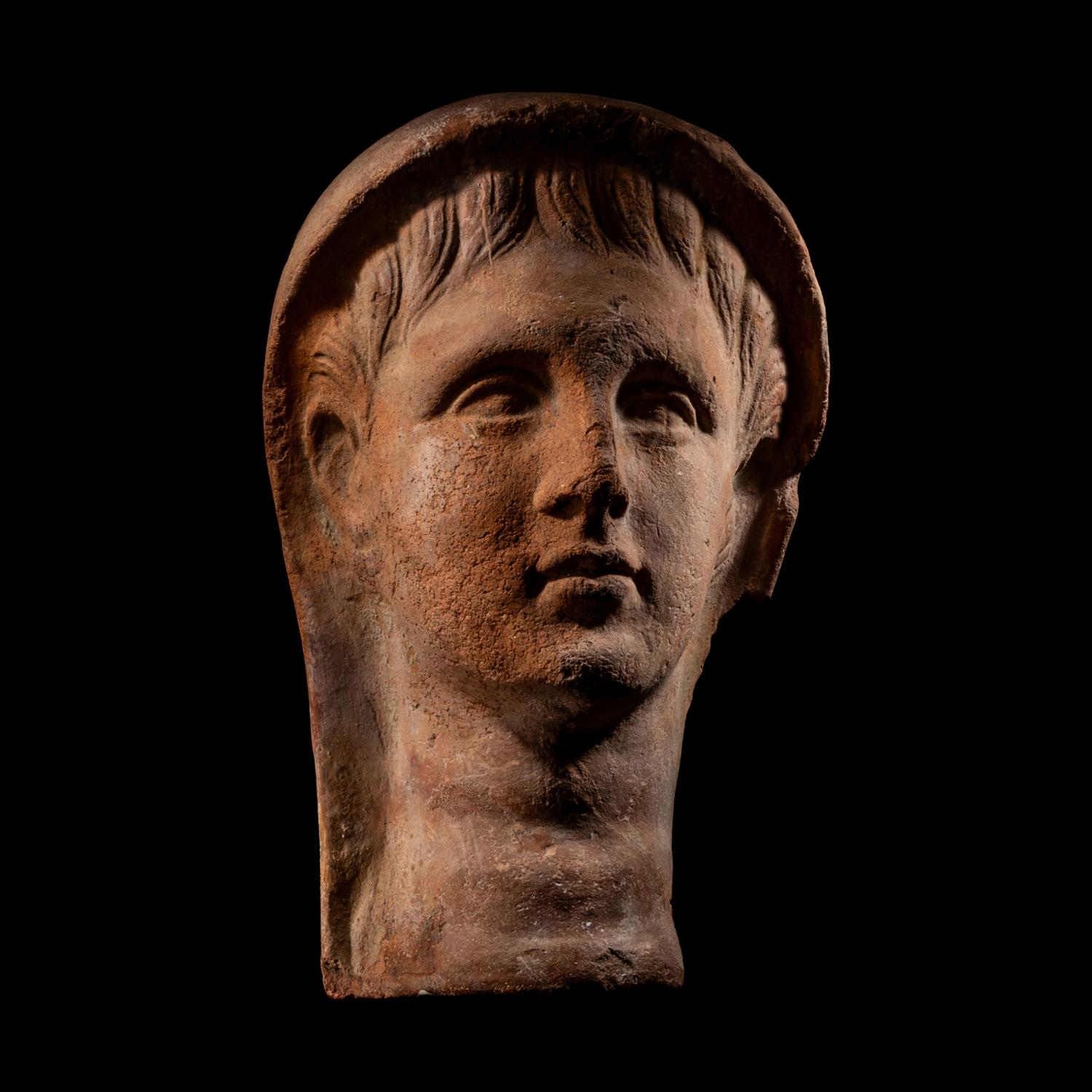 An Etruscan Terracotta Funerary Mask