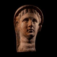 An Etruscan Terracotta Funerary Mask